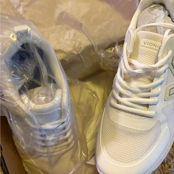 Vionic White Athletic Sneakers - Picture 3 of 14